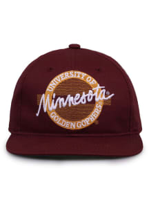 Minnesota Golden Gophers Maroon Retro Circle Mens Snapback Hat