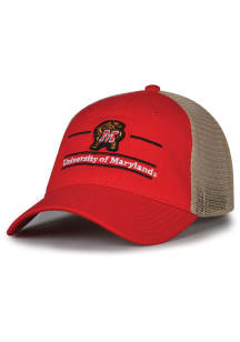 Maryland Terrapins Split Bar Trucker Adjustable Hat - Red