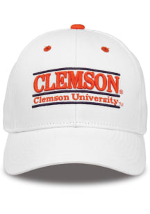 Clemson Tigers Retro Bar Adjustable Hat - White