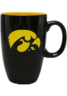 Iowa Hawkeyes Tall Ceramic Mug - Black