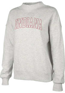 Indiana Hoosiers Womens Oatmeal Willow Crew Sweatshirt