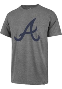 47 Atlanta Braves Grey Imprint Franklin Short Sleeve Fashion T Shirt