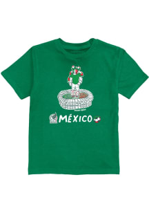 Santiago Gimenez  Vive La Fete Mexico National Team Toddler Green Ian Short Sleeve T-Shirt