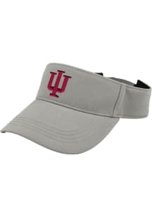 LogoFit Indiana Hoosiers Mens Grey Slice Adjustable Visor