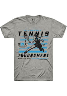 Summit Sportswear Big Ten Dark Grey 2026 Women's Tennis Tournament Short Sleeve T Shirt