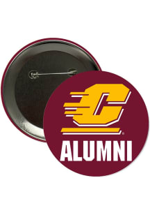 Central Michigan Chippewas 3" Alumni Button - Maroon