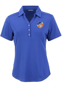 Cutter and Buck FC Cincinnati Womens Blue Forge Eco Polo Short Sleeve Polo Shirt