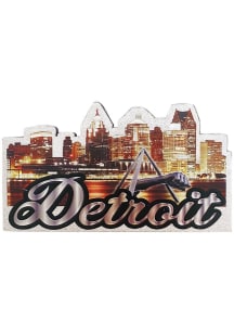 Detroit Night Skyline Magnet
