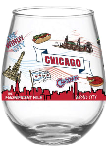 Chicago 15oz Stemless Wine Glass - White