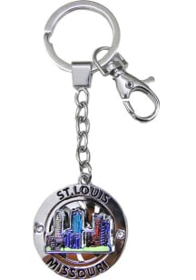 St Louis Spinning Skyline Keychain