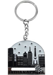 Indianapolis Skyline Keychain - Black