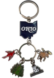 Ohio 4-Dangle Keychain