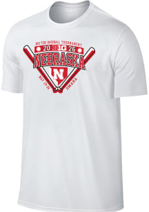 Nebraska Cornhuskers White 2026 Big Ten Baseball Tournament Participant Short Sleeve T Shirt