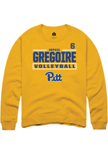 Sophia Gregoire Pitt Panthers Mens Gold NIL Stacked Box Player Crew