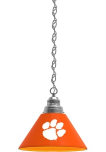 Clemson Tigers Single Silver Billiard Lamp
