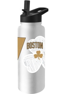 Boston Celtics Primary 34oz Quencher Stainless Steel Bottle - White
