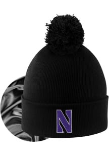 LogoFit Northwestern Wildcats Black Monroe Womens Knit Hat