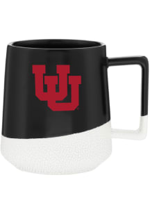 Utah Utes 17oz Shagreen Ceramic Mug - Red
