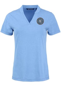 Cutter and Buck New York City FC Womens Light Blue Forge Short Sleeve T-Shirt