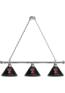 Texas Tech Red Raiders 3 Shade Silver Billiard Lamp