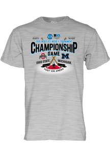 Blue 84 Big Ten Grey 2026 Big Ten Hockey Championship Head To Head Short Sleeve T Shirt