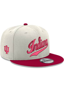 New Era Indiana Hoosiers White 9FIFTY Mens Snapback Hat