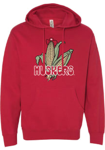 Summit Sportswear Nebraska Cornhuskers Mens Red Corn Long Sleeve Hoodie
