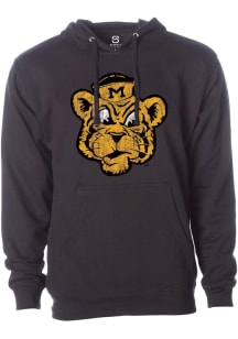 Summit Sportswear Missouri Tigers Mens Black Vintage Truman Long Sleeve Hoodie