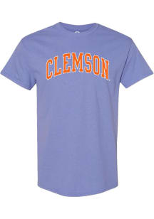 Summit Sportswear Clemson Tigers Lavender Arch Name Short Sleeve T Shirt