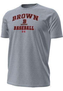 Under Armour Brown Bears Grey Baseball Performance Short Sleeve T Shirt