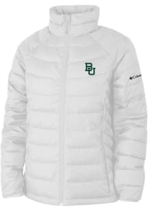 Columbia Baylor Bears Womens White Powder Lite Heavy Weight Jacket