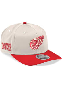 New Era Detroit Red Wings Centennial 9SEVENTY Stretch Snap Adjustable Hat - White