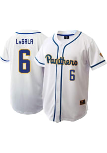 Anthony LaSala  Pitt Panthers Mens White NIL Baseball Jersey