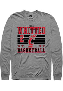 Paige Whitted Cincinnati Bearcats Grey NIL Striped Long Sleeve Player T Shirt