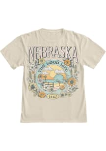 Blue 84 Nebraska Womens White Nebraska Short Sleeve T-Shirt