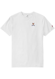 League Virginia Cavaliers White Arch Mascot Short Sleeve T Shirt