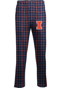 Illinois Fighting Illini Mens Navy Blue Primary Logo Sleep Pants