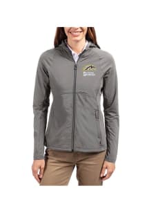 Cutter and Buck Western Michigan Broncos Womens Graphite Adapt Eco Light Weight Jacket