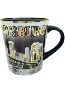 Pittsburgh City Trumpet Ceramic Mug - Gold