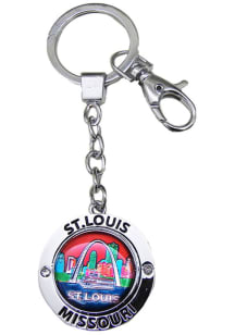St Louis City Skyline Spinning Keychain