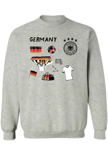 Vive La Fete Germany National Team Womens Ash Jean Impressions Crew Sweatshirt