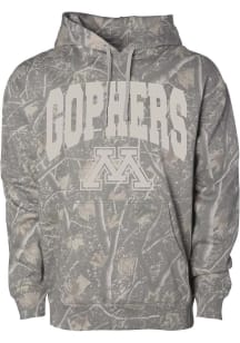Something Inked Minnesota Golden Gophers Mens Green OHT Arch Name Long Sleeve Hoodie