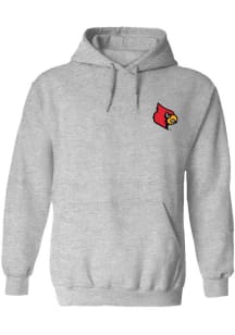 Vive La Fete Louisville Cardinals Womens Ash Impressions Hooded Sweatshirt