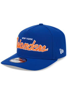 New Era New York Islanders 9FIFTY A-Frame Poly Script Adjustable Hat - Blue