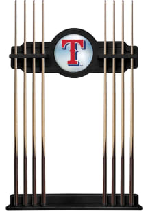 Texas Rangers Solid Wood Cue Rack Pool Table