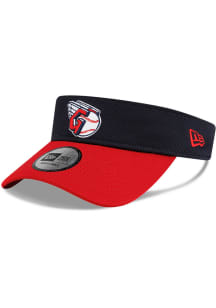 New Era Cleveland Guardians Mens Navy Blue Pivot Knit Adjustable Visor