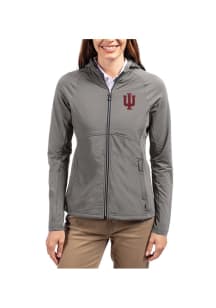 Cutter and Buck Indiana Hoosiers Womens Graphite Adapt Eco Light Weight Jacket