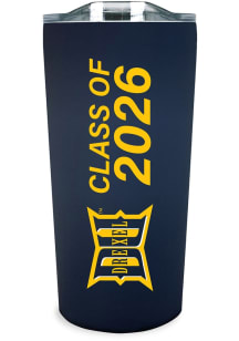 Drexel Dragons 18oz Class of 2026 Soft Touch Stainless Steel Tumbler - Navy Blue