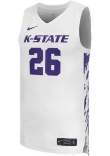 Nike K-State Wildcats White Nike Game Jersey