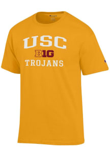 Champion USC Trojans Gold Big Ten Jersey Short Sleeve T Shirt